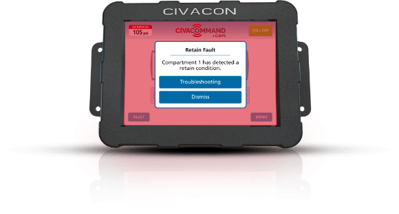 CivaCommand product screen